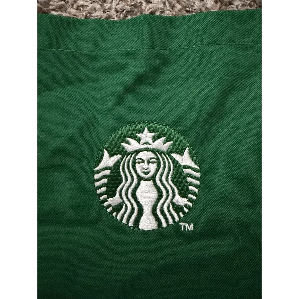 Starbucks Barista Apron Green Uniform Embroidered Siren Logo Two Pocket 11010737